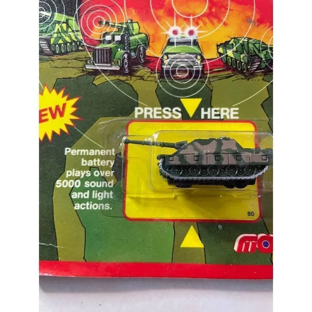 Majorette Micro Sonic Flashers Military Collection 1989 NEW Unopened Tank
